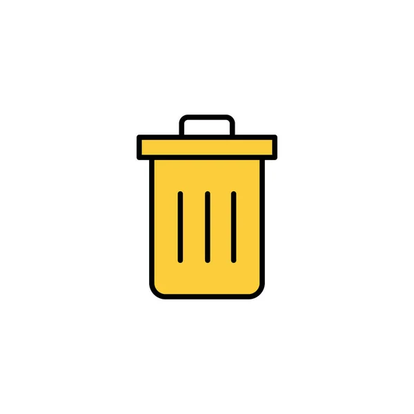 Trash Icon Vector Web Mobile App Trash Can Icon Delete — Stock Vector