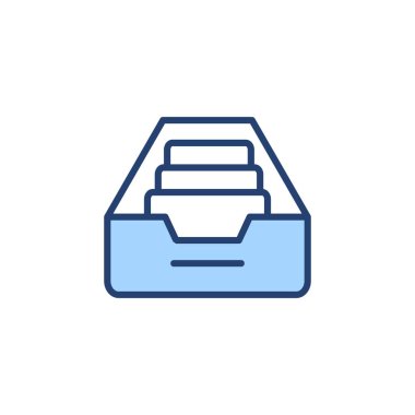 Dizin simgesi vektörünü arşivle. Belge vektör simgesi. Depolama simgesini arşivle.