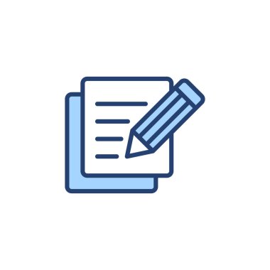 Not simgesi vektörü. not defteri işareti ve sembol