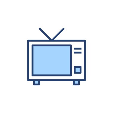 Televizyon ikonu vektörü. televizyon işareti ve sembol