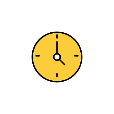 Clock icon vector for web and mobile app. Time sign and symbol. watch icon