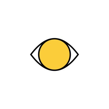 Eye icon vector for web and mobile app. Eye sign and symbol. Look and Vision icon. 