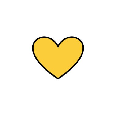 Web ve mobil uygulama için sevgi simgesi vektörü. Kalp işareti ve sembol. Simge vektörü gibi.