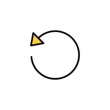 Web ve mobil uygulama için ikon vektörünü tazele. İşareti ve sembolü yeniden yükle. Simgeyi güncelle.