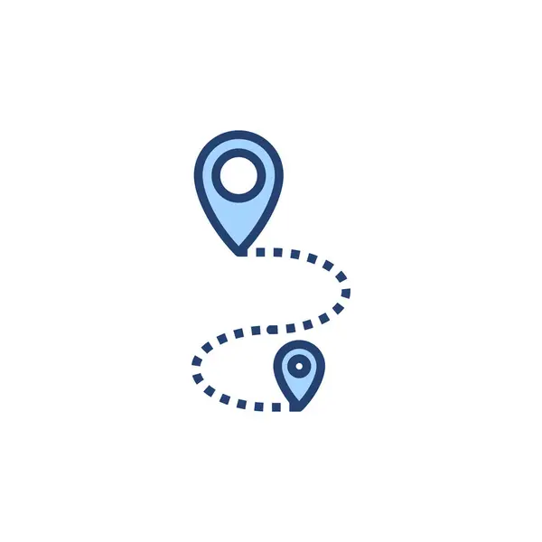 Maps Pin Icon Vector Location Sign Symbol Geo Locate Pointer — Stock Vector