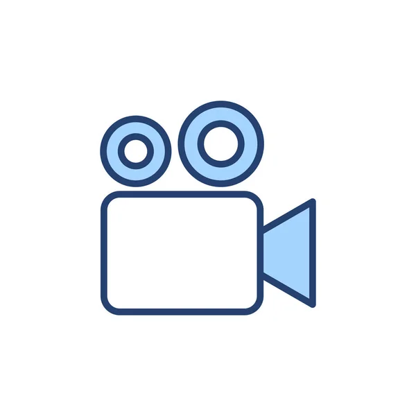 Video Icon Vektor Videokamera Zeichen Und Symbol Filmschild Kino — Stockvektor