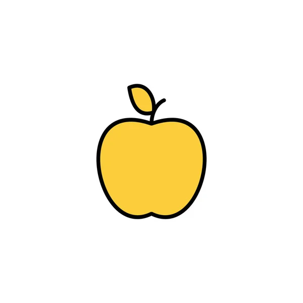 Apple Icon Vector Web Mobile App Apple Sign Symbols Web — Stock Vector
