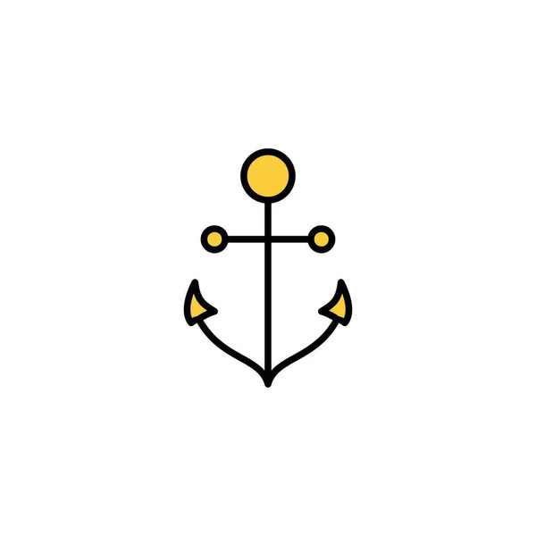 Anchor Icon Vector Web Mobile App Anchor Sign Symbol Anchor — Stockvektor