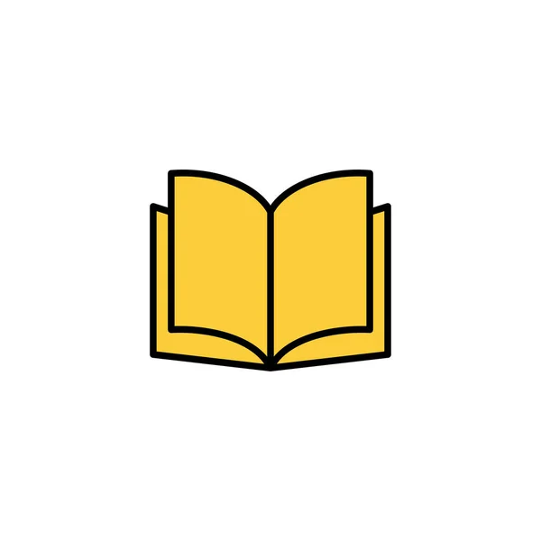 Book Icon Vector Web Mobile App Open Book Sign Symbol — Vetor de Stock