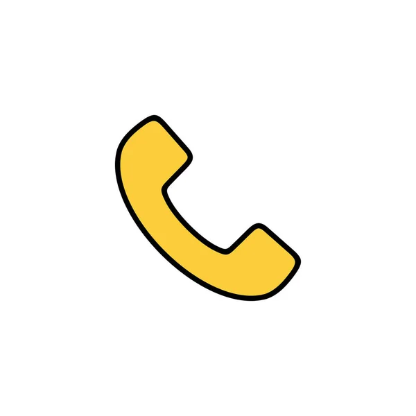 Call Icon Vector Web Mobile App Telephone Sign Symbol Phone — Vetor de Stock