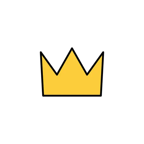 Crown Icon Vector Web Mobile App Crown Sign Symbol — Stockvector
