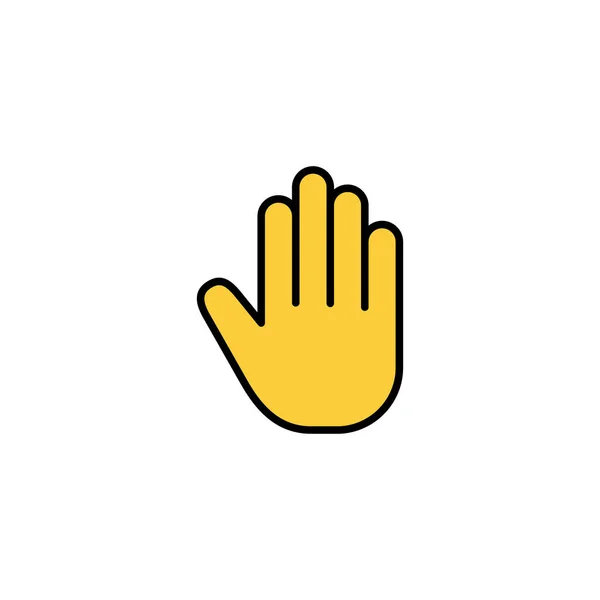 Hand Icon Vector Web Mobile App Hand Sign Symbol Hand — Stock Vector