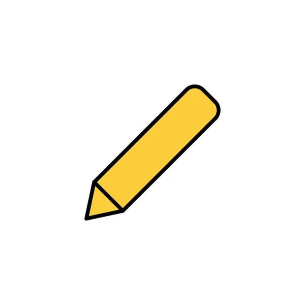 Vektor Ikony Tužky Pro Webovou Mobilní Aplikaci Znak Symbol Pera — Stockový vektor