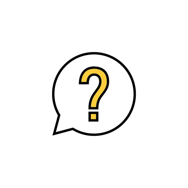 Question Icon Vector Web Mobile App Question Mark Sign Symbol — Stock Vector