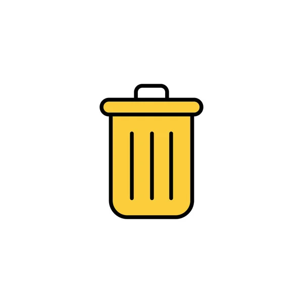 Trash Icon Vector Web Mobile App Trash Can Icon Delete — Stock Vector