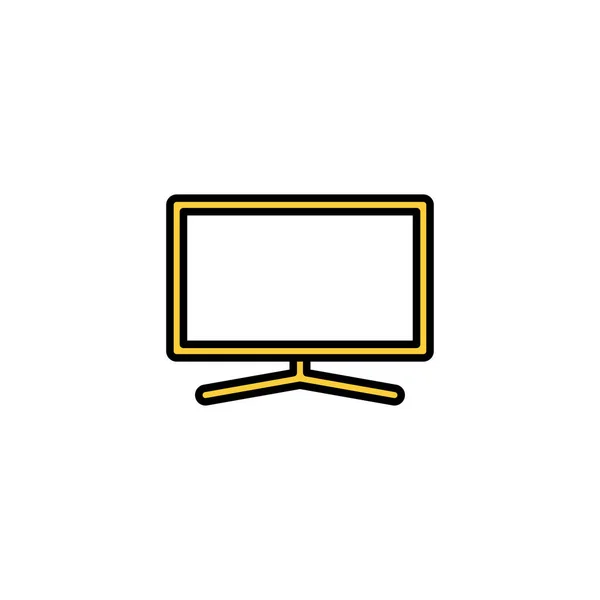 Icon Vector Web Mobile App Television Sign Symbol — Stock Vector