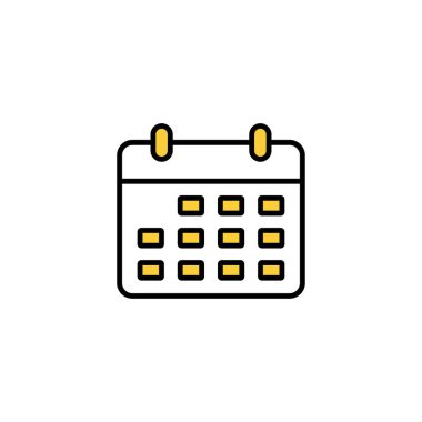 Calendar icon vector for web and mobile app. Calender sign and symbol. Schedule icon symbol