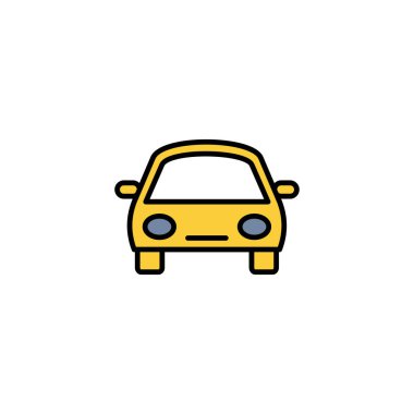 Car icon vector for web and mobile app. car sign and symbol. small sedan