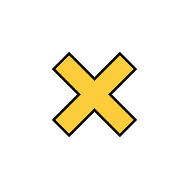Close icon vector for web and mobile app. Delete sign and symbol. cross sign