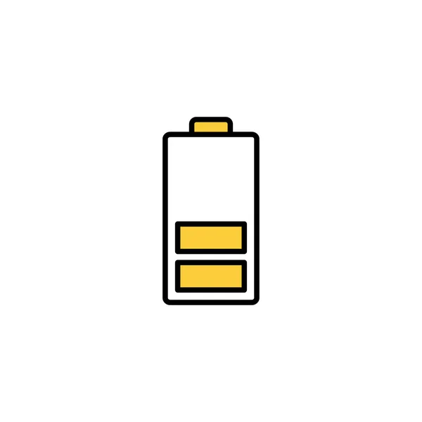 Battery Icon Vector Web Mobile App Battery Charging Sign Symbol — 스톡 벡터