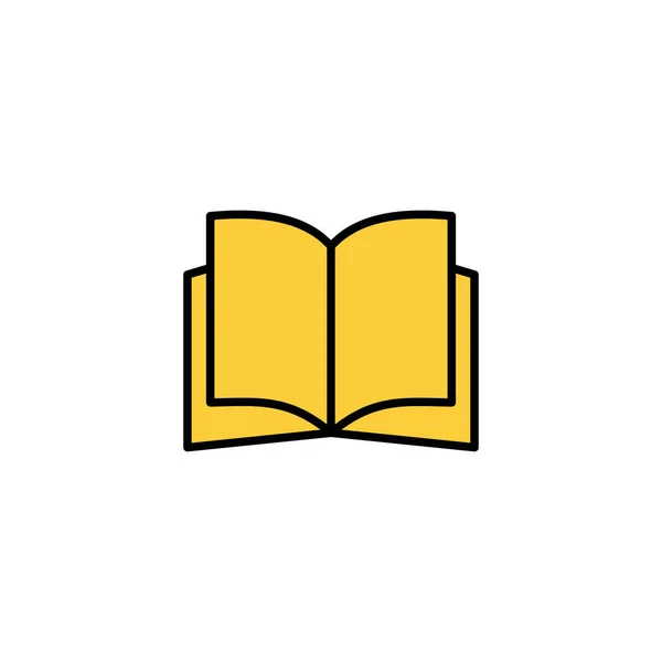 Book Icon Vector Web Mobile App Open Book Sign Symbol — Stock Vector