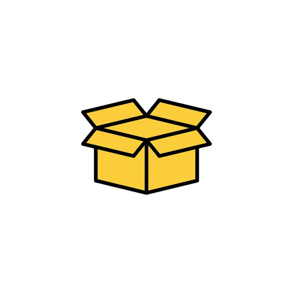 Box Icon Vector Web Mobile App Box Sign Symbol Parcel — Wektor stockowy