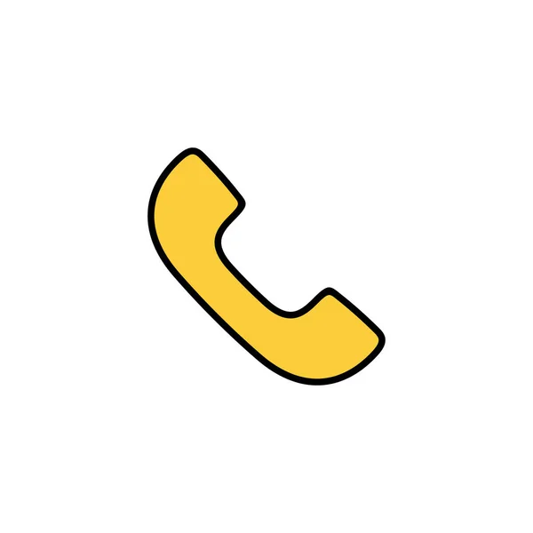 Вызовите Вектор Значков Веб Мобильного Приложения Телефонный Знак Символ Значок — стоковый вектор