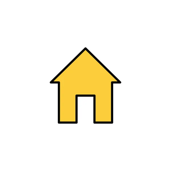 Web和移动应用程序的House图标向量 家庭标志和标志 — 图库矢量图片