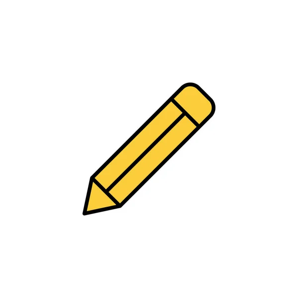 Vektor Ikony Tužky Pro Webovou Mobilní Aplikaci Znak Symbol Pera — Stockový vektor