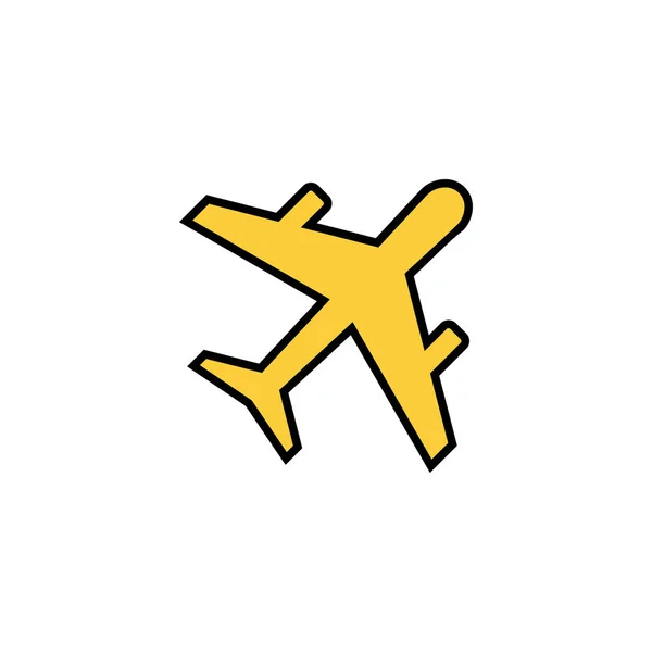 Vecteur Icônes Avion Pour Application Web Mobile Panneau Symbole Avion — Image vectorielle