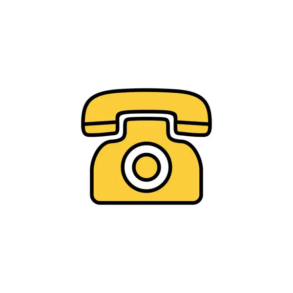 Вектор Значков Телефона Веб Мобильного Приложения Телефонный Знак Символ — стоковый вектор