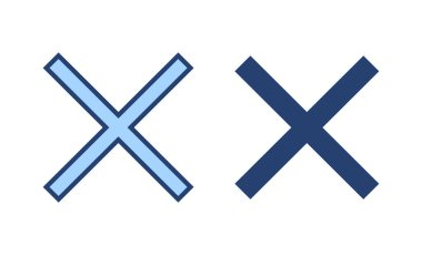 Simge vektörünü kapat. İşareti ve sembolü sil. çapraz işaret