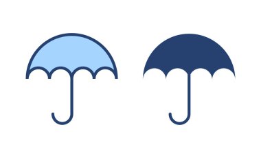 Şemsiye simgesi vektörü. şemsiye işareti ve sembol