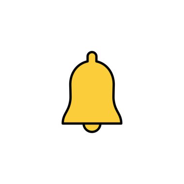 Web ve mobil uygulama için çan simgesi vektörü. Web sitesi tasarımı için uyarı işareti ve sembol