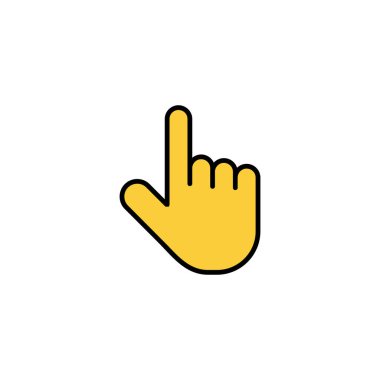 Hand cursor icon vector for web and mobile app. cursor sign and symbol. hand cursor icon clik
