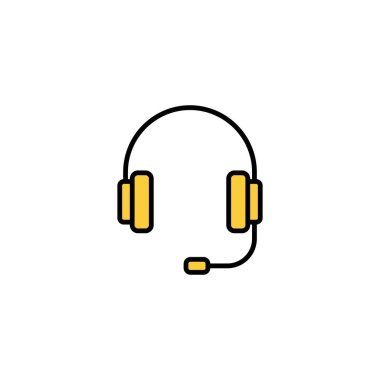 Headphone icon vector for web and mobile app. headphone sign and symbol