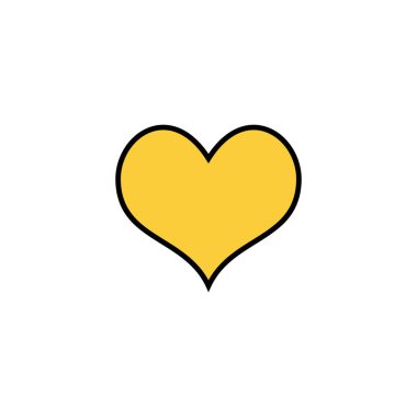 Web ve mobil uygulama için sevgi simgesi vektörü. Kalp işareti ve sembol. Simge vektörü gibi.