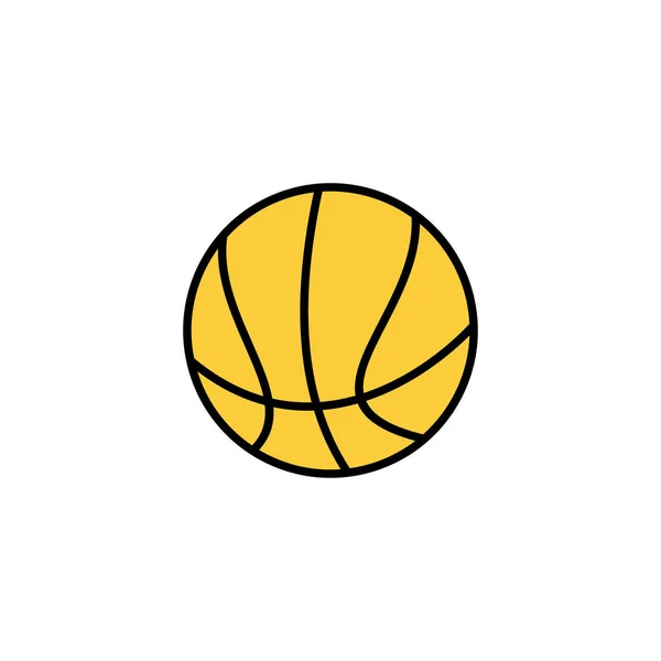Баскетбольный Вектор Значков Веб Мобильного Приложения Баскетбольный Мяч Знак Символ — стоковый вектор