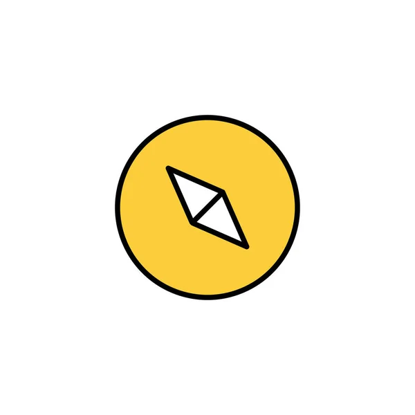 Compass Icon Vector Web Mobile App Arrow Compass Icon Sign — Image vectorielle