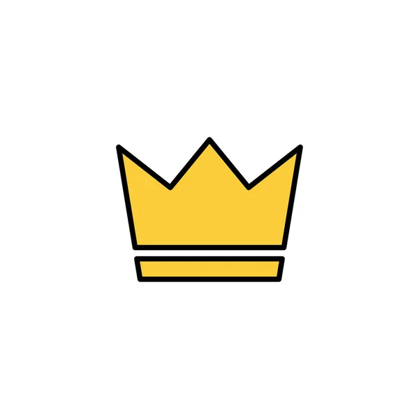 Crown Διάνυσμα Εικονίδιο Για Web Και Mobile App Σύμβολο Και — Διανυσματικό Αρχείο