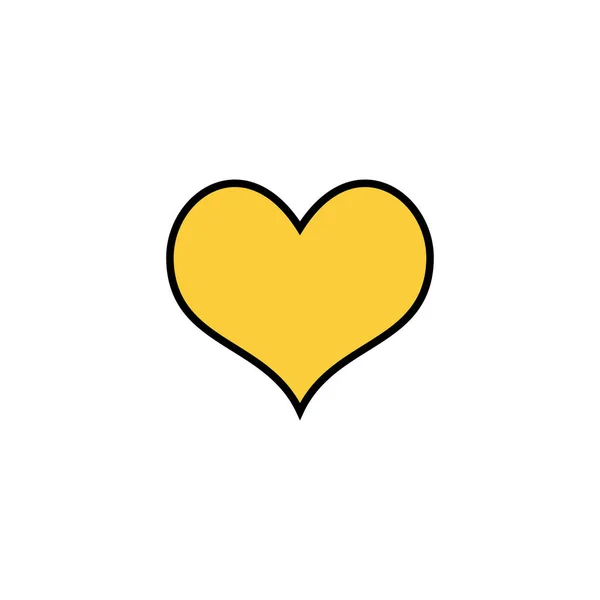 Вектор Иконок Веб Мобильного Приложения Знак Сердца Символ Вектор Иконок — стоковый вектор