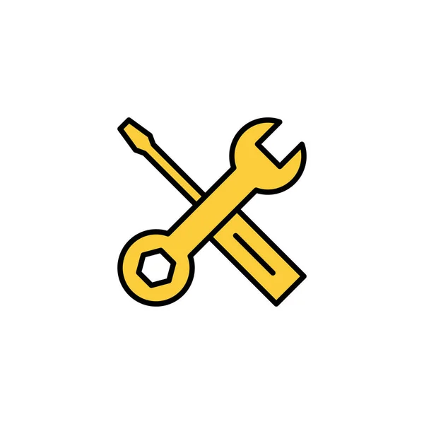 Repair Tools Icon Vector Web Mobile App Tool Sign Symbol — Stock Vector