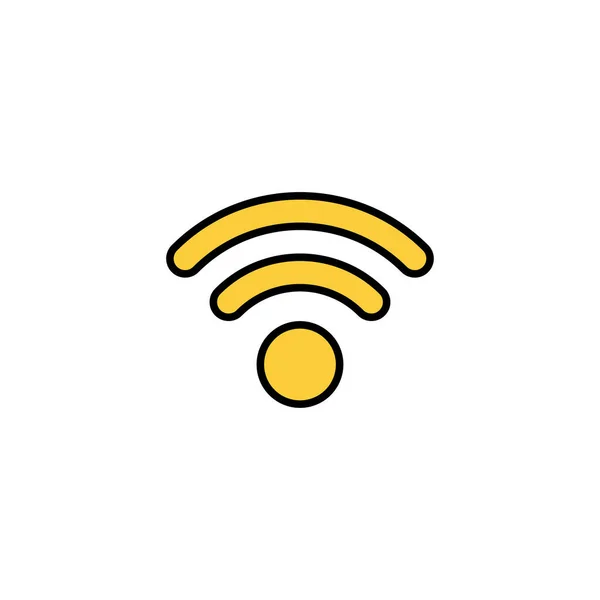 Vetor Ícone Wifi Para Web Aplicativo Móvel Sinal Sinal Símbolo — Vetor de Stock
