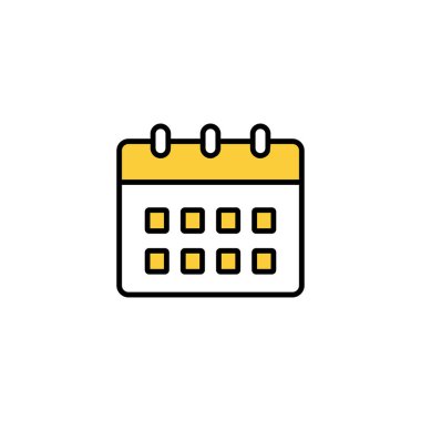 Calendar icon vector for web and mobile app. Calender sign and symbol. Schedule icon symbol