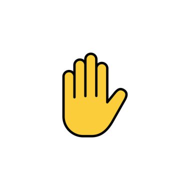 Hand icon vector for web and mobile app. hand sign and symbol. hand gesture