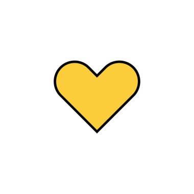 Web ve mobil uygulama için sevgi simgesi vektörü. Kalp işareti ve sembol. Simge vektörü gibi.