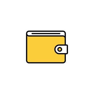 Web ve mobil uygulama için cüzdan simgesi vektörü. cüzdan işareti ve sembol