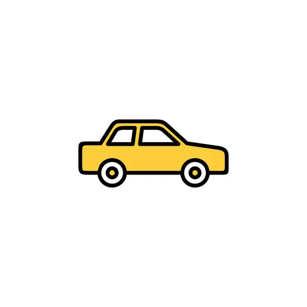 Вектор Значков Автомобиля Веб Мобильного Приложения Знак Машины Символ Маленький — стоковый вектор