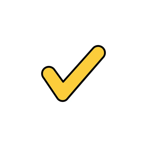Check Mark Icon Vector Web Mobile App Tick Mark Sign — Stok Vektör