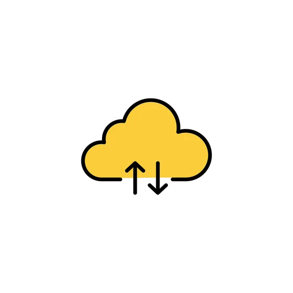 Cloud Icon Vector Web Mobile App Cloud Sign Symbol — Stockvector